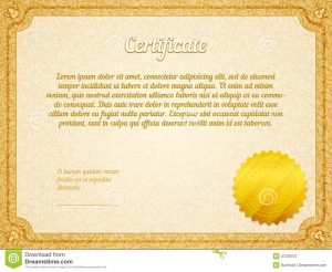 photography gift certificate template vector retro frame certificate template golden seal
