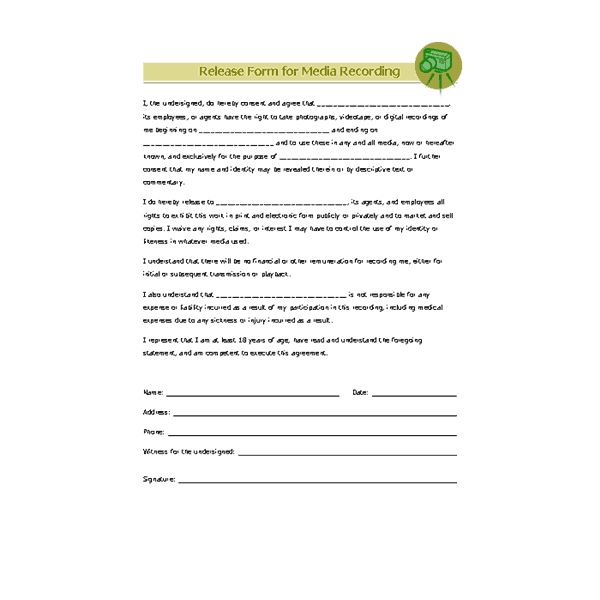 photography release form pdf