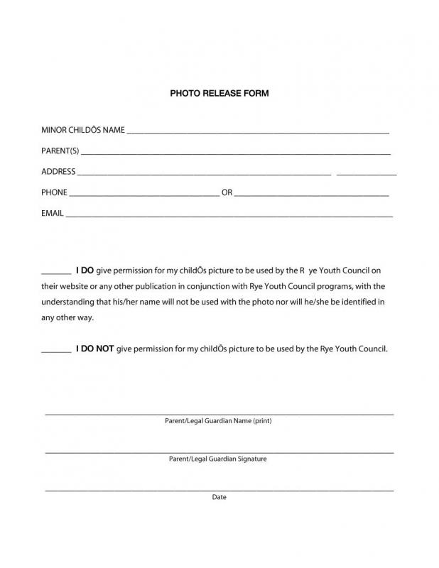 photography release form pdf