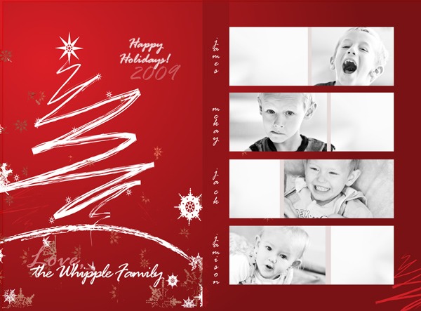 photoshop christmas card templates