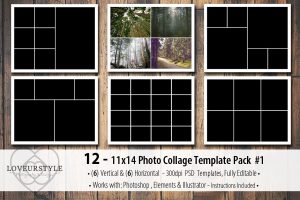 photoshop collage templates x template pack h