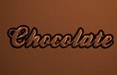 photoshop logo templates psd chocolate text effect type font caracter caligraphic d