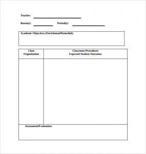 phys ed lesson plan template downloadable physical education lesson plan template
