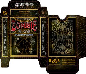 playing cards template zombie black tuck box web