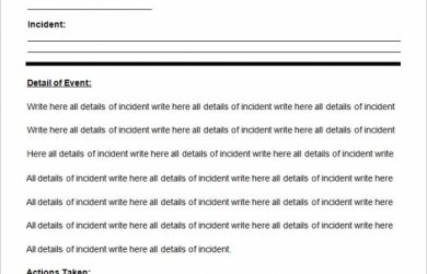 police report example sample police report template word