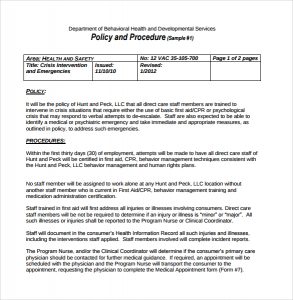 policies and procedures template free download policy and procedure template