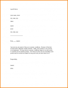 policy memo sample layoff letter template layoff notice letter template