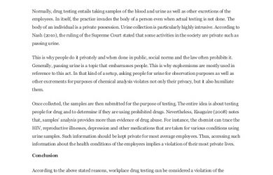 policy memo sample sample essay on drug testing at work place