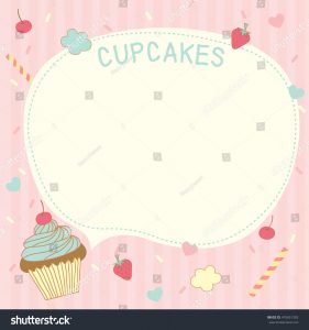 policy memo template stock vector cupcakes vector template design for menu recipe dessert notepad memo notebook scrapbook poster