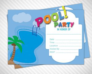 pool party invite template pool party invitation template slide