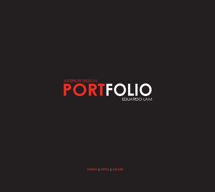 portfolio cover design