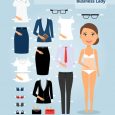 postcard template photoshop woman paper doll template