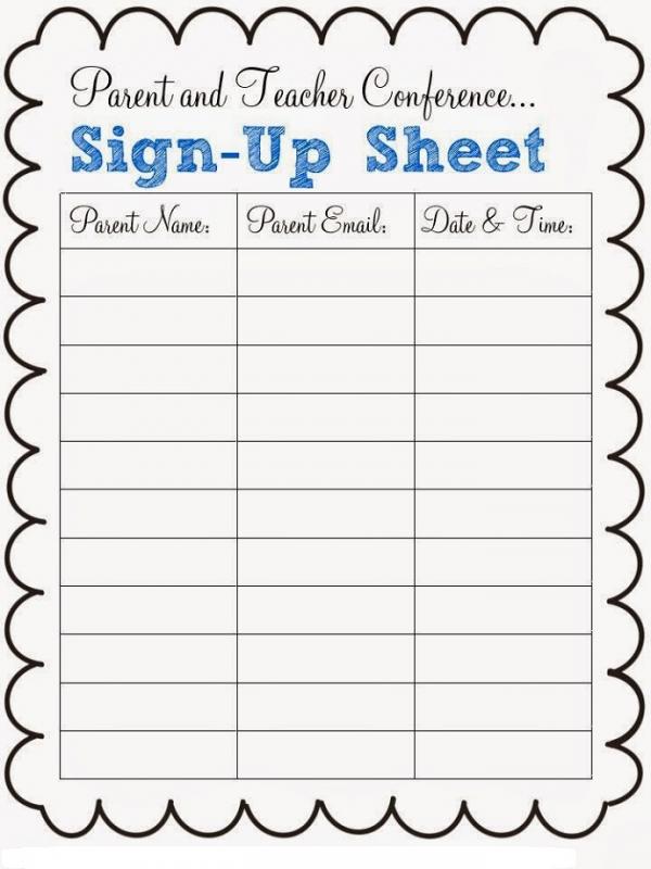 online signup sheet