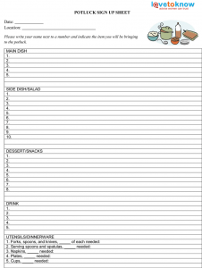 potluck sign up sheet template potluck sign up sheet template pdf