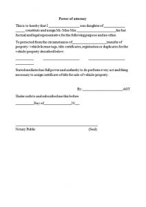 power of attorney form free printable m form