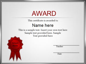ppt certificate template certificate