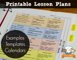 pre kindergarten lesson plan template electronic lesson plan book