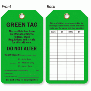 price tag template green tag scaffold erected tag tg