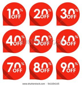 price tag template stock photo sale tag set percent off price off and discount tag design elements