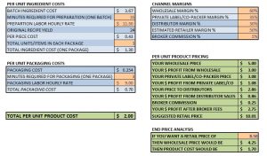 pricing sheet template costcalculator