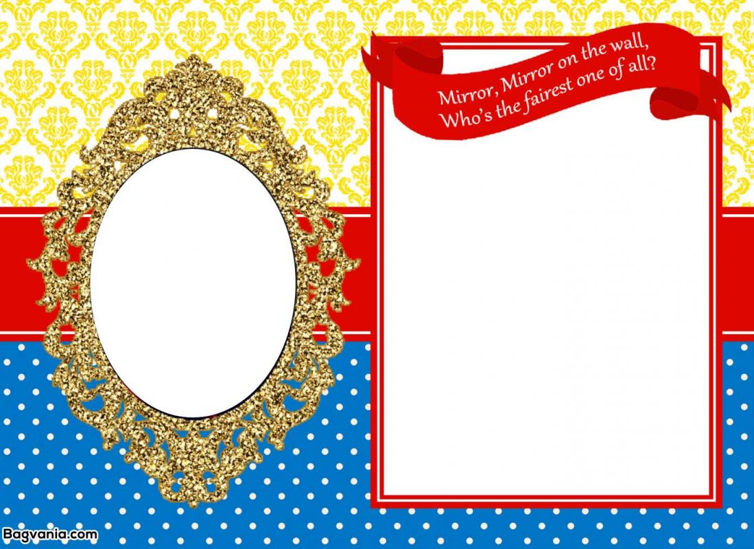 princess invitation template
