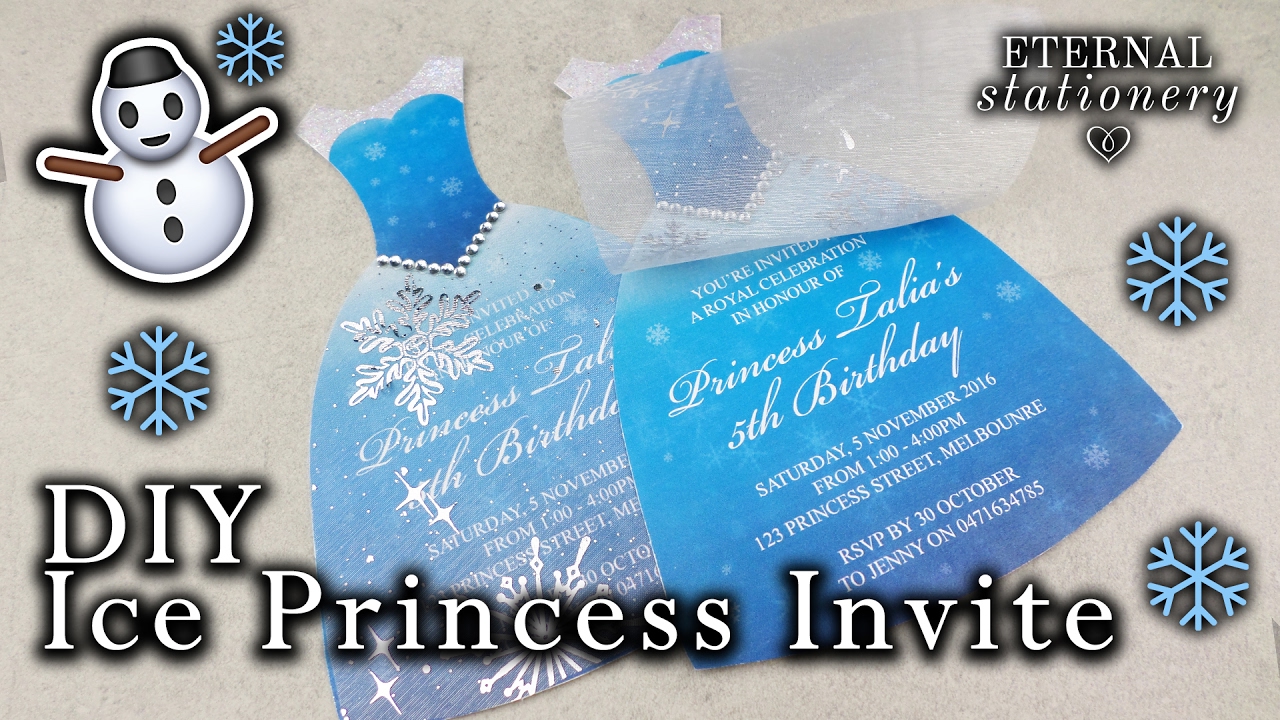 princess invitation template