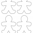 print out stencils four gingerbreads