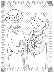 print out sympathy card happy grandparent’s day coloring pages