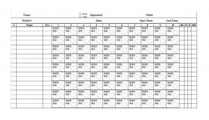 printable baseball score sheet baseball scoresheet template