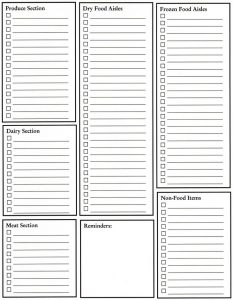printable blank grocery list blank grocery list template