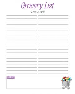 printable blank grocery list printable blank grocery list