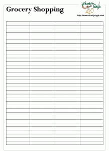 printable blank grocery list shoppinglistblank