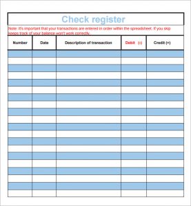 printable check registers check register template for numbers