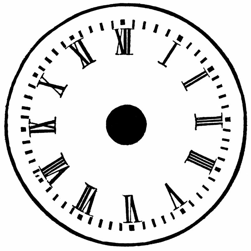 printable clock face