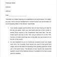 printable employee warning form written warning template for job performance