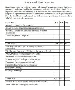printable home inspection checklist for buyers diy home inspection