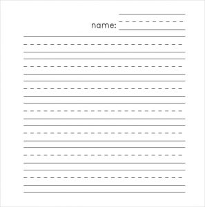 printable lined paper pdf kindergarten hand writing lined paper template pdf