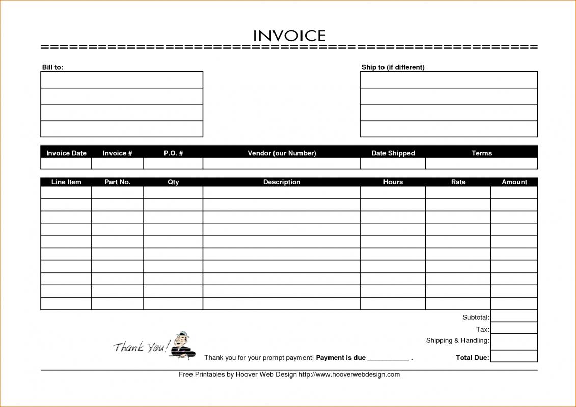 printable order form template