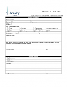 printable pay stubs blank employee time off request form l