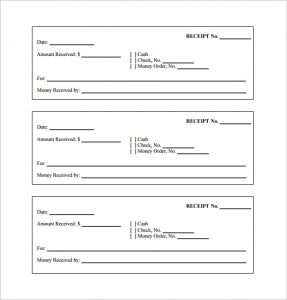 printable receipt template printable blank receipt form download