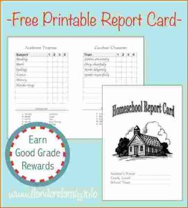 printable renters receipt homeschool report card template report card graphic
