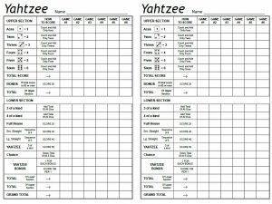printable time sheet free yahtzee score sheets card