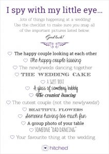 printable wedding guest list hitched i spy