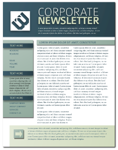 printed newsletter templates