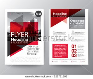 product flyer template stock vector abstract red geometric background for poster brochure flyer design layout vector template