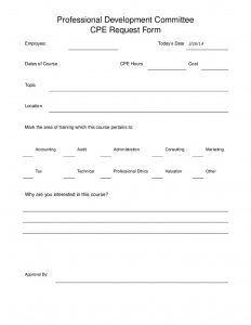 professional development plan samples professional development committee cpe request form