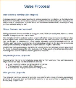professional email template sales proposal example sales proposal ideas
