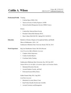 professional email template wilson caitlin resume without address