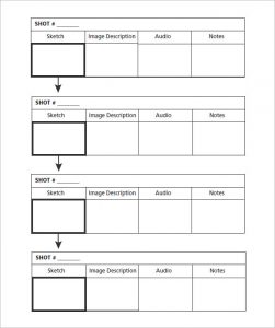 professional film storyboard template download commercial storyboard template free pdf