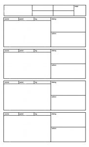 professional film storyboard template storyboard page template by richy dgcc